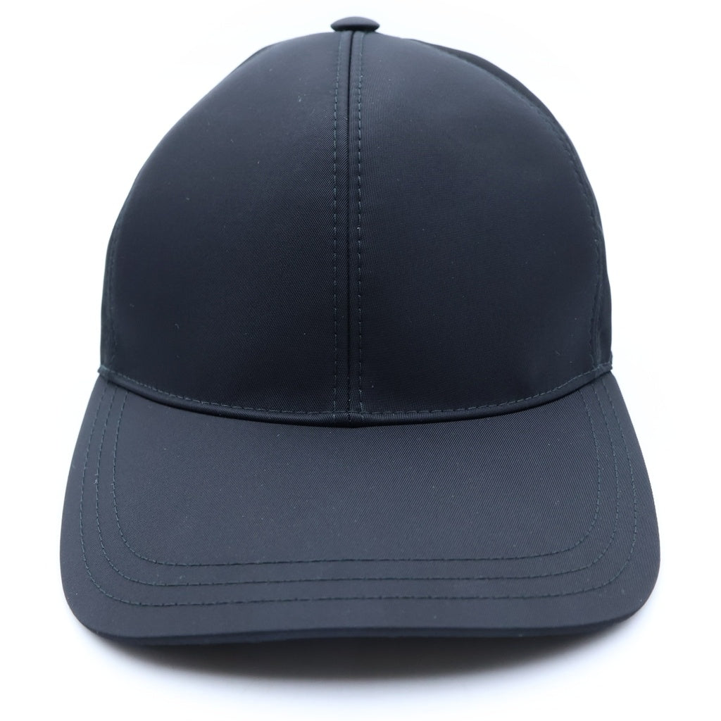 PRADA(プラダ) Re-Nylon ベースボール キャップ 帽子 ロゴ プレート ブラック 1HC274 レディース
