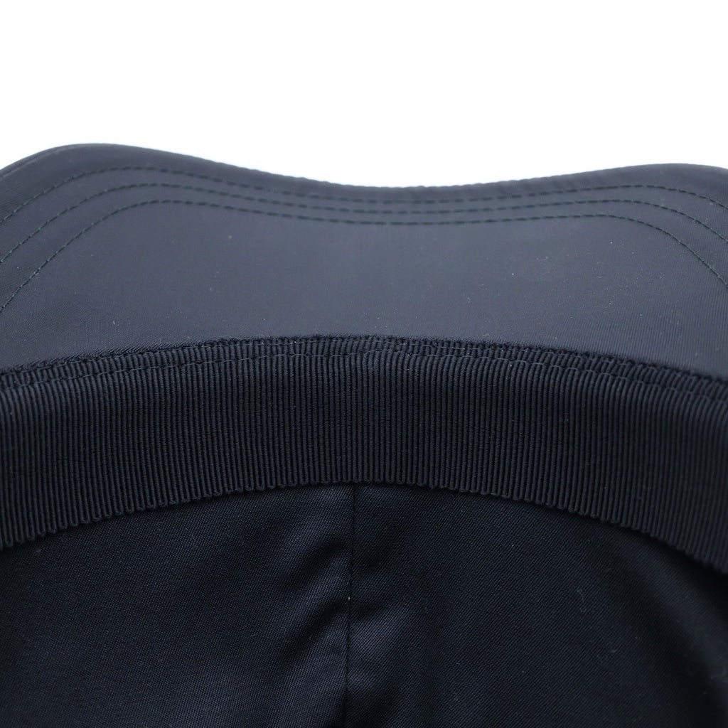 PRADA(プラダ) Re-Nylon ベースボール キャップ 帽子 ロゴ プレート ブラック 1HC274 レディース