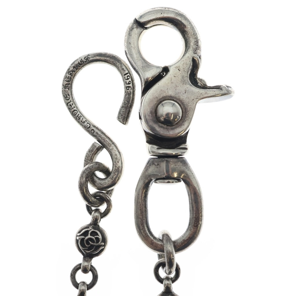 CHROME HEARTS(クロムハーツ) 1BALL SHORT-S 1クリップショート フローラルボール シルバー ウォレット チェーン SV925
