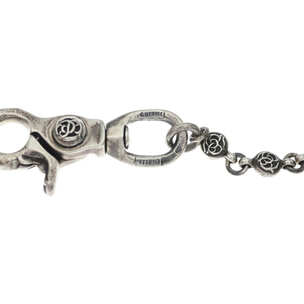 CHROME HEARTS(クロムハーツ) 1BALL SHORT-S 1クリップショート フローラルボール シルバー ウォレット チェーン SV925