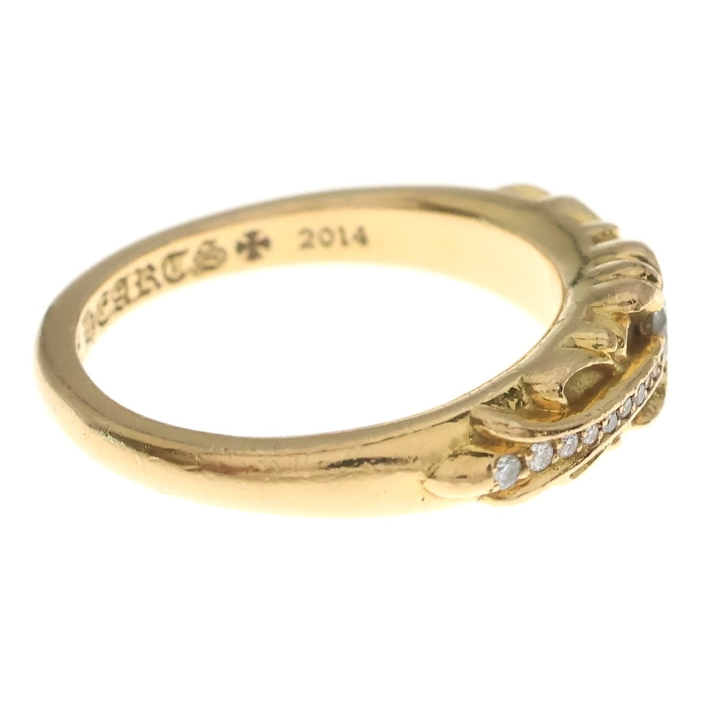 CHROME HEARTS(クロムハーツ) 22K BABYCLSC P/DIA ベイビークラシック フローラルクロスリング PAVEダイヤ ゴールド BCA055
