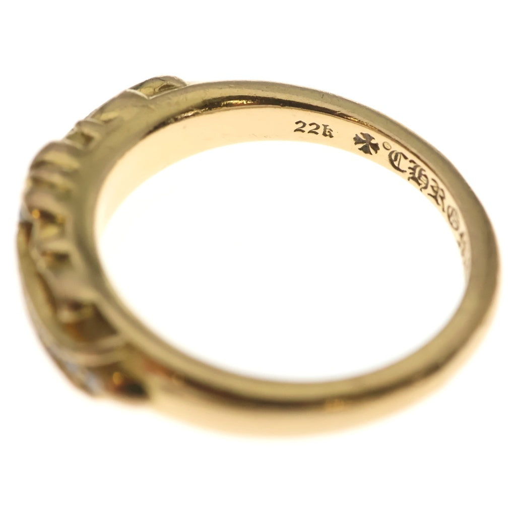 CHROME HEARTS(クロムハーツ) 22K BABYCLSC P/DIA ベイビークラシック フローラルクロスリング PAVEダイヤ ゴールド BCA055