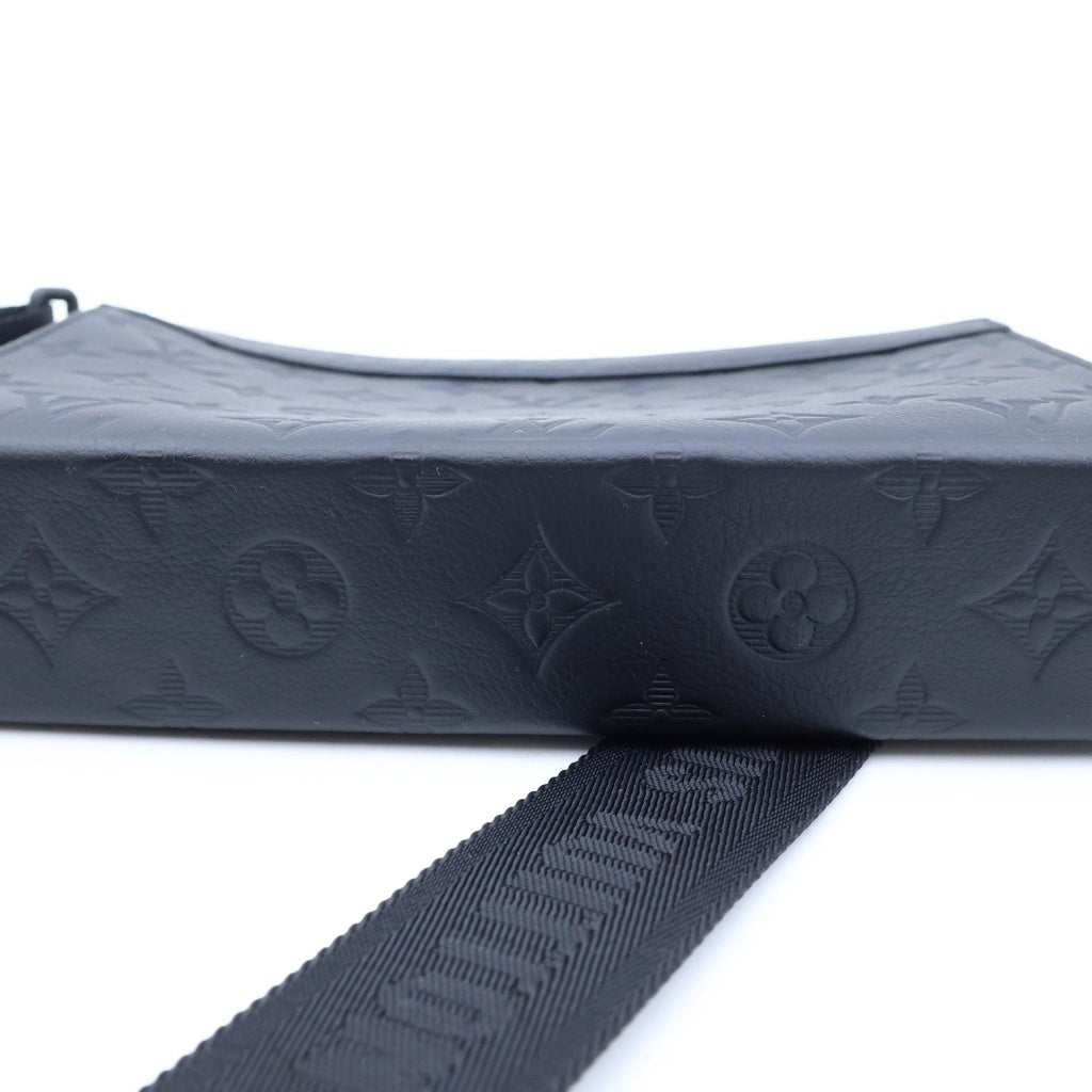 LOUIS VUITTON(ルイヴィトン) モノグラム・シャドウ ガストン・ウェアラブル ウォレット ショルダーバッグ ブラック レザー M81115 ブラック金具 レディース