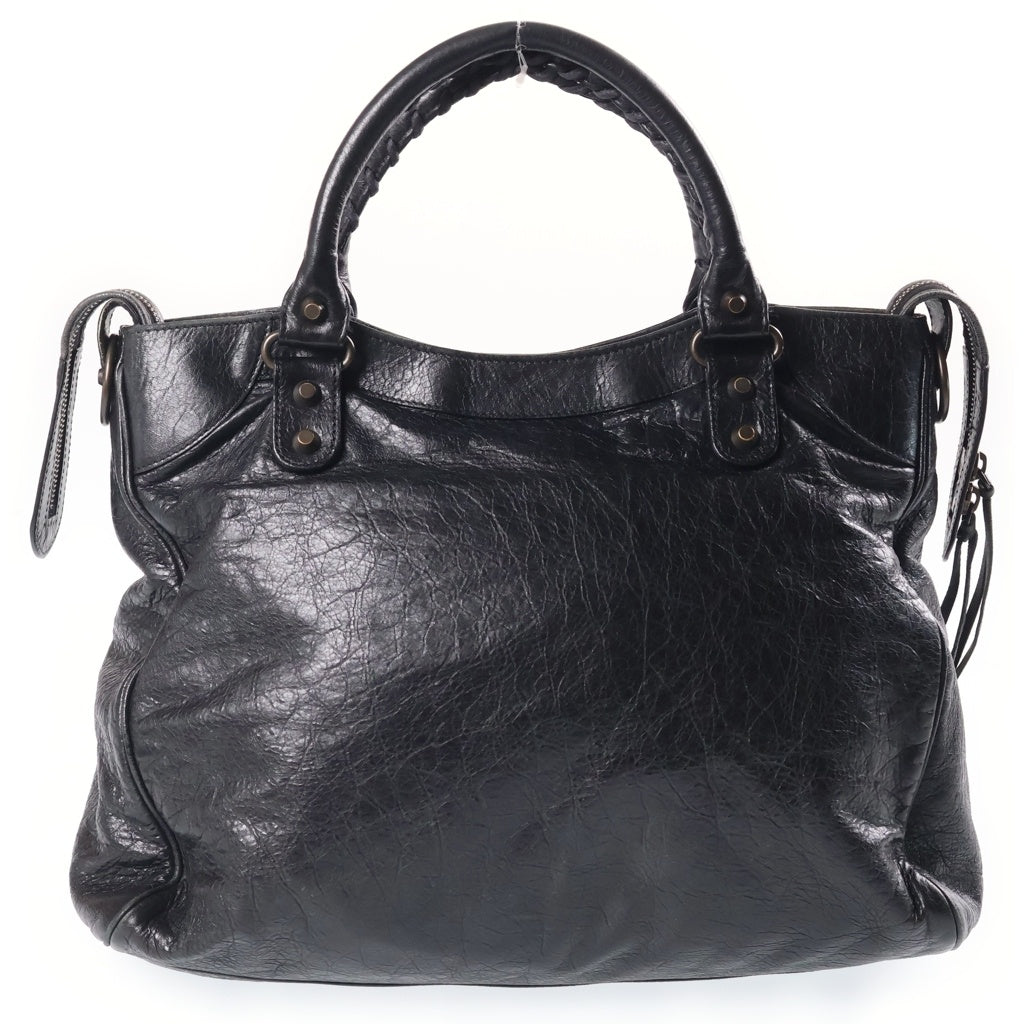 BALENCIAGA(バレンシアガ) クラシック ヴェロ 2wayハンドバッグ ブラック レザー 235216 レディース