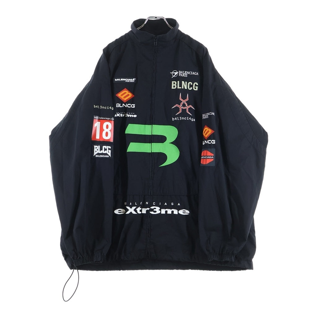 BALENCIAGA(バレンシアガ) 21AW Gamer Track Jacket オーバーサイズ トラックジャケット ジップアップ ブラック 663153