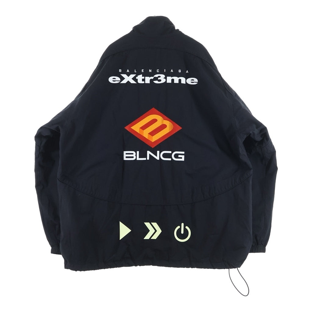 BALENCIAGA(バレンシアガ) 21AW Gamer Track Jacket オーバーサイズ トラックジャケット ジップアップ ブラック 663153