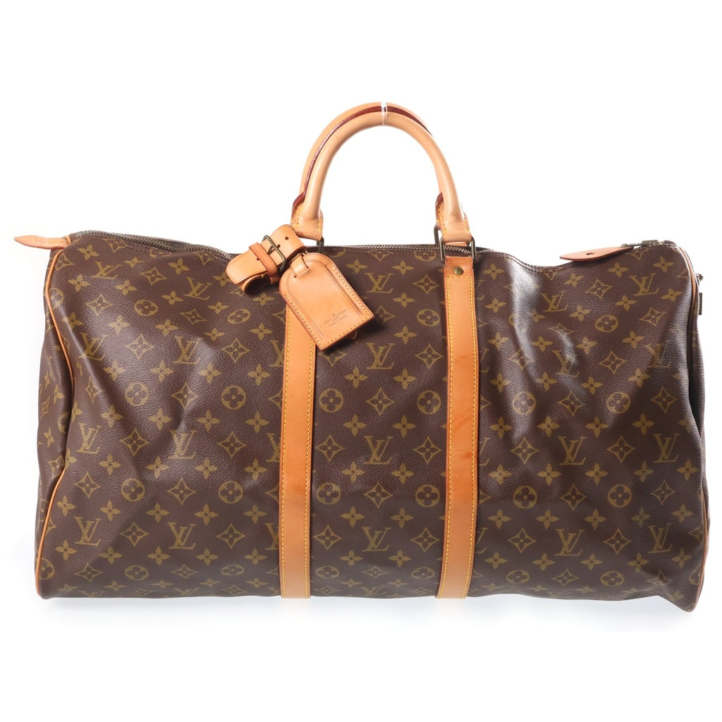 LOUIS VUITTON(ルイヴィトン) モノグラム キーポル55 ボストンバッグ ブラウン PVCレザー M41424
