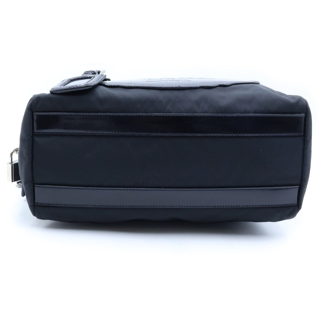 PRADA(プラダ) ミニボストンバッグ ブラック ナイロン ハンドバッグ BR3150 レディース