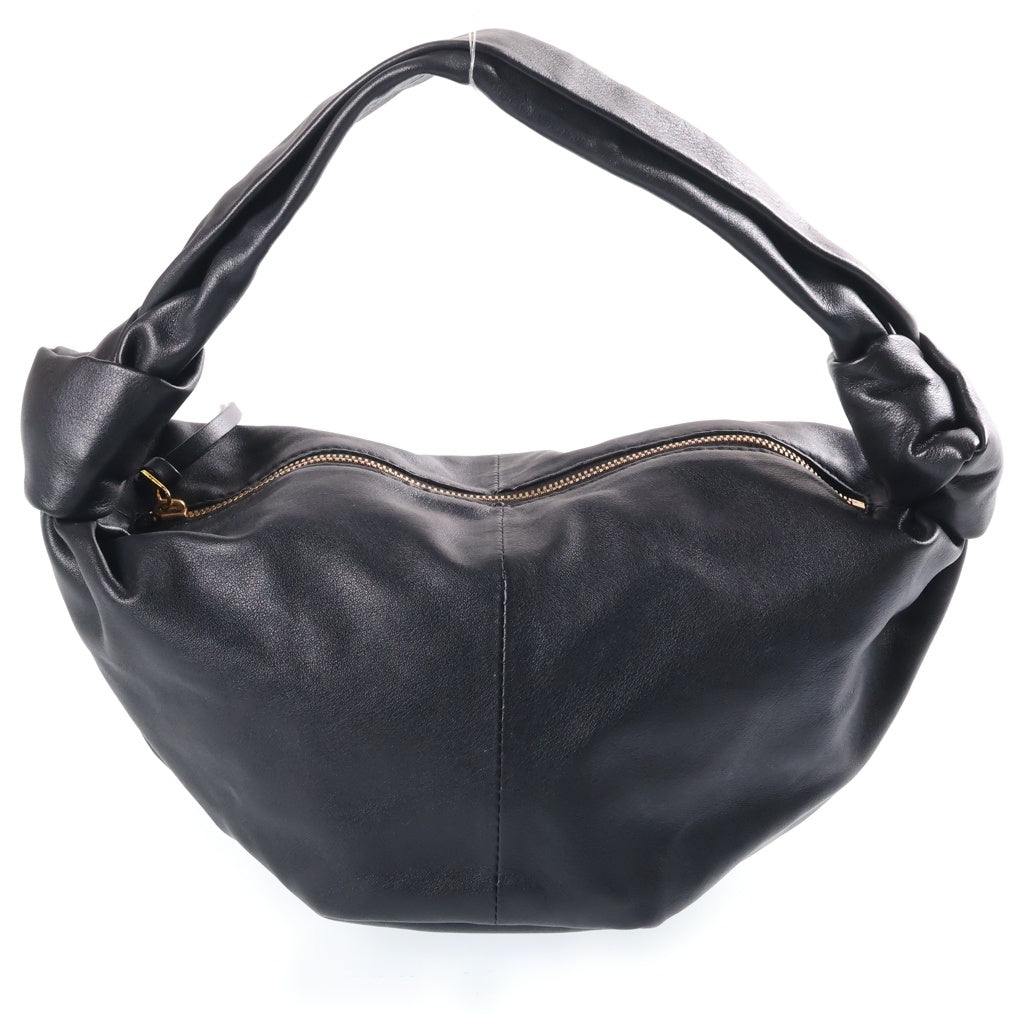 BOTTEGA VENETA(ボッテガヴェネタ) ダブルノット ハンドバッグ ブラック レザー レディース