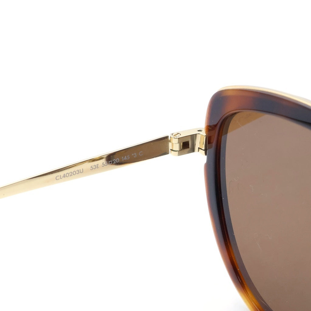 CELINE(セリーヌ) キャッツアイフレーム カラーレンズ サングラス メガネ 眼鏡 アイウェア ブラウン CL40203U レディース