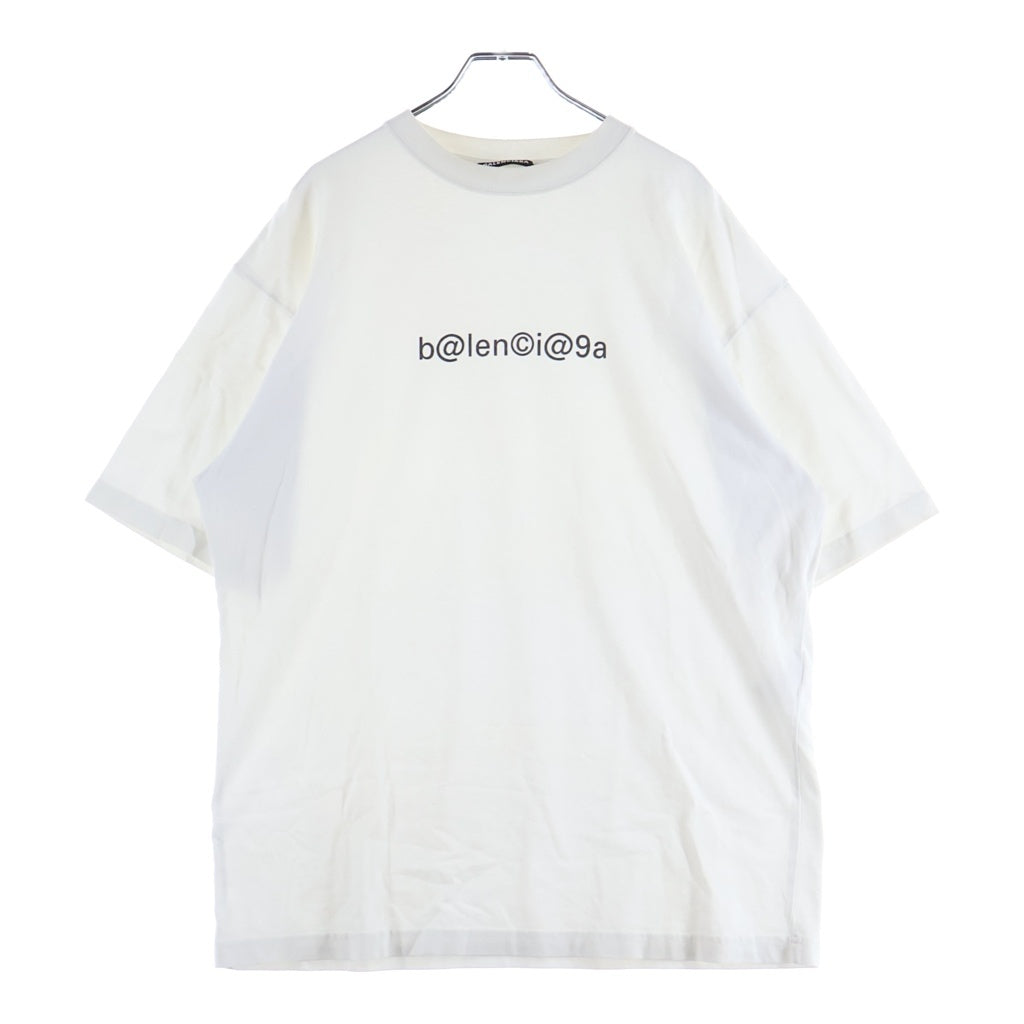 BALENCIAGA(バレンシアガ) フロントロゴプリント 半袖Tシャツ カットソー ホワイト #XS 620969