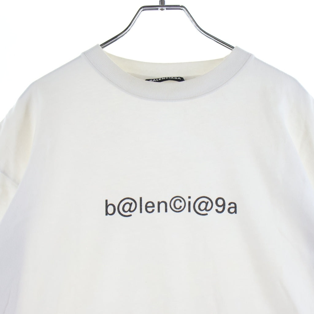 BALENCIAGA(バレンシアガ) フロントロゴプリント 半袖Tシャツ カットソー ホワイト #XS 620969