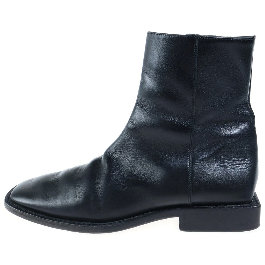 BALENCIAGA(バレンシアガ) BBロゴ スクエアトゥ サイドジップ ショートブーツ ブラック 616349 レディース
