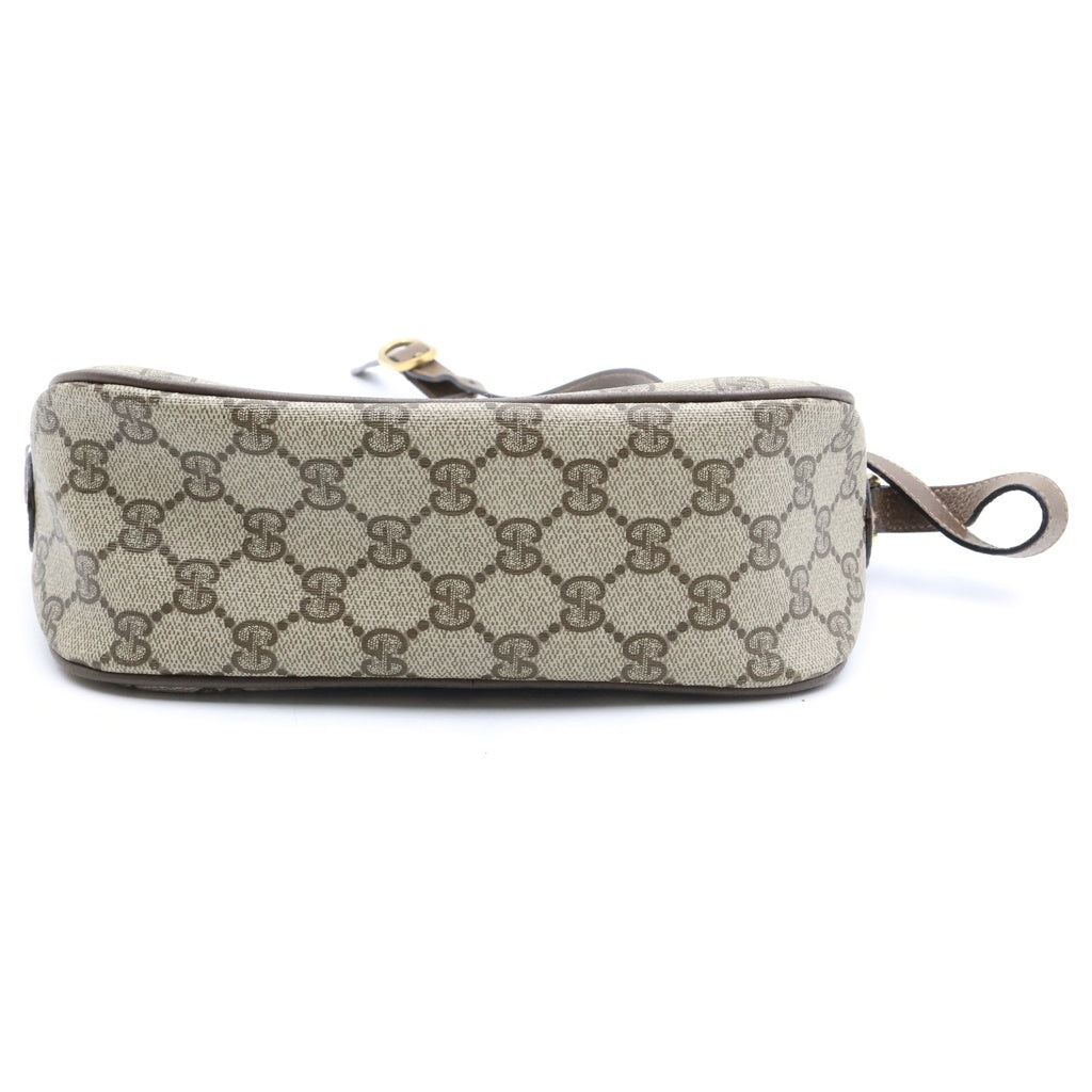 GUCCI(グッチ) オールドグッチ ショルダーバッグ シェリーライン GGスプリーム キャンバス レザー ブラウン 89 02 054 レディース