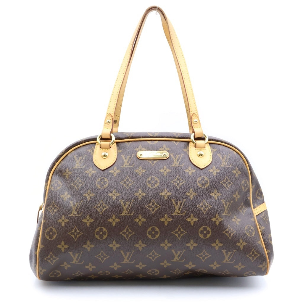 LOUIS VUITTON(ルイヴィトン) モントグレイユGM ショルダーバッグ ボストンバッグ PVCレザー ブラウン M95566 レディース
