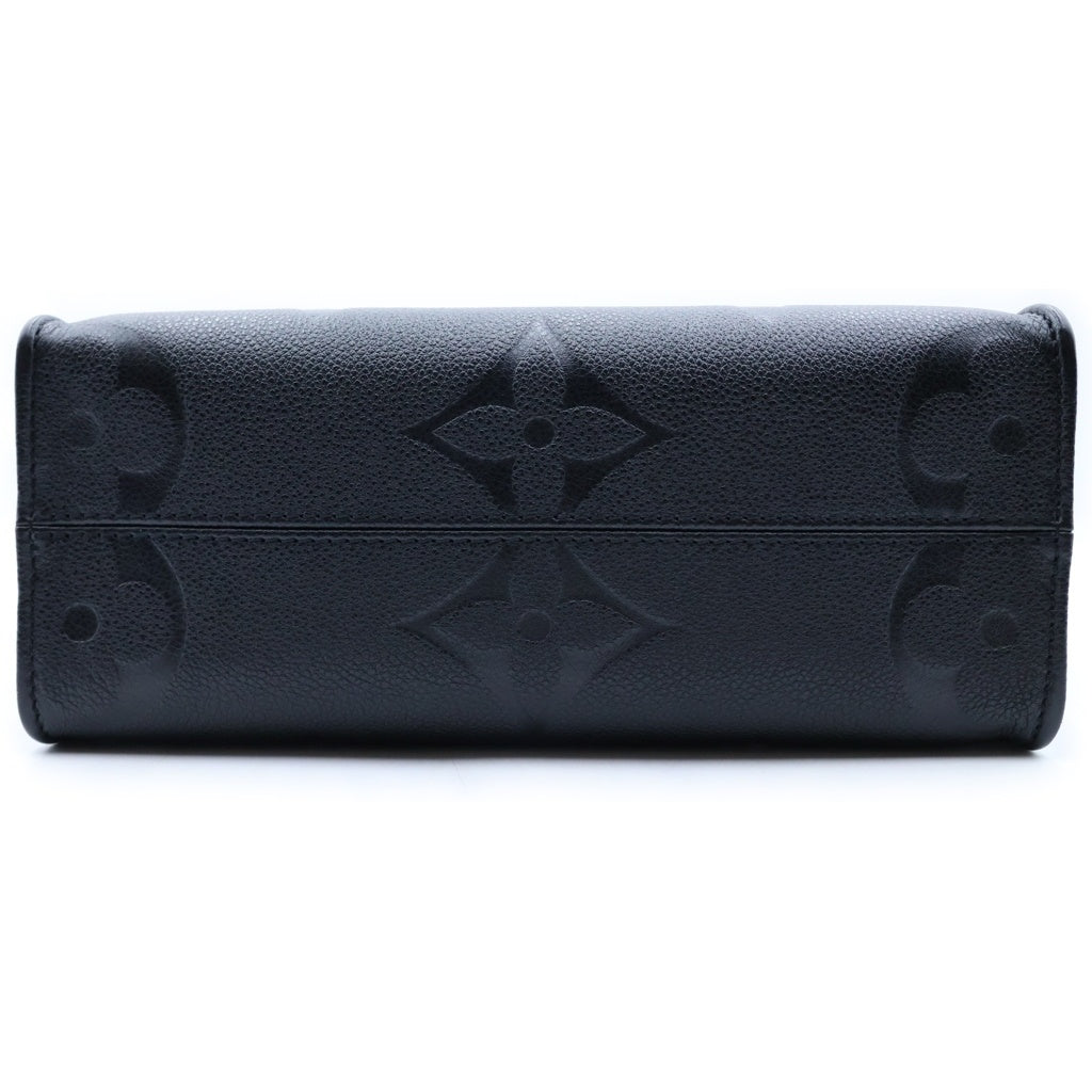 LOUIS VUITTON(ルイヴィトン) モノグラム・アンプラント オンザゴーPM 2WAYバッグ ハンドバッグ ショルダーバッグ トートバッグ ブラック レザー M45653 ゴールド金具 レディース