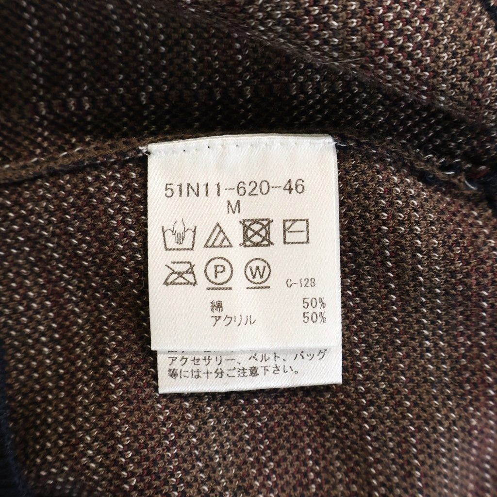 BLACK LABEL CRESTBRIDGE(ブラックレーベルクレストブリッジ) チェック柄 クルーネック ニット マルチカラー コットン