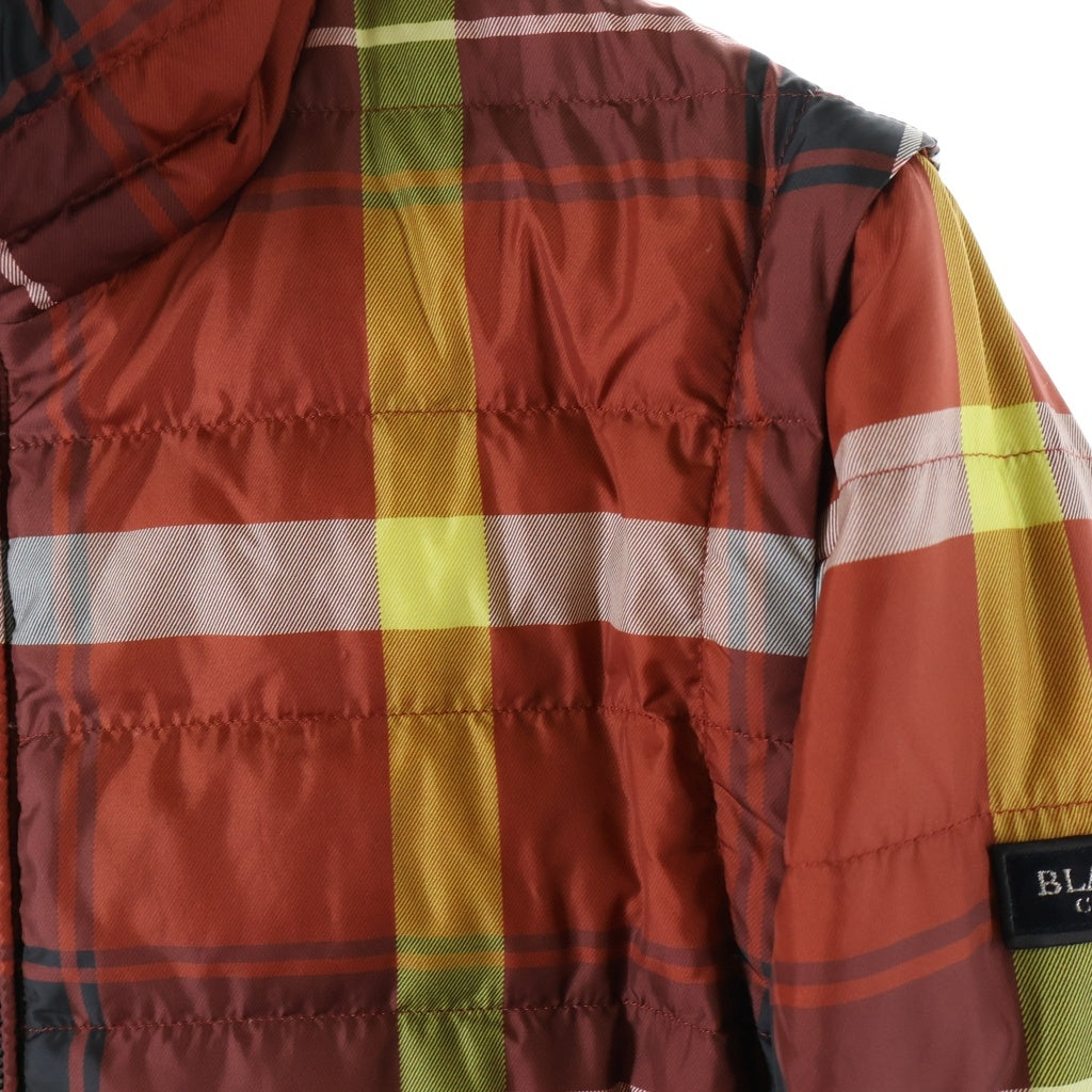 BLACK LABEL CRESTBRIDGE(ブラックレーベルクレストブリッジ) ナイロン ダウン ジャケット レッド/イエロー 51F04-803-15