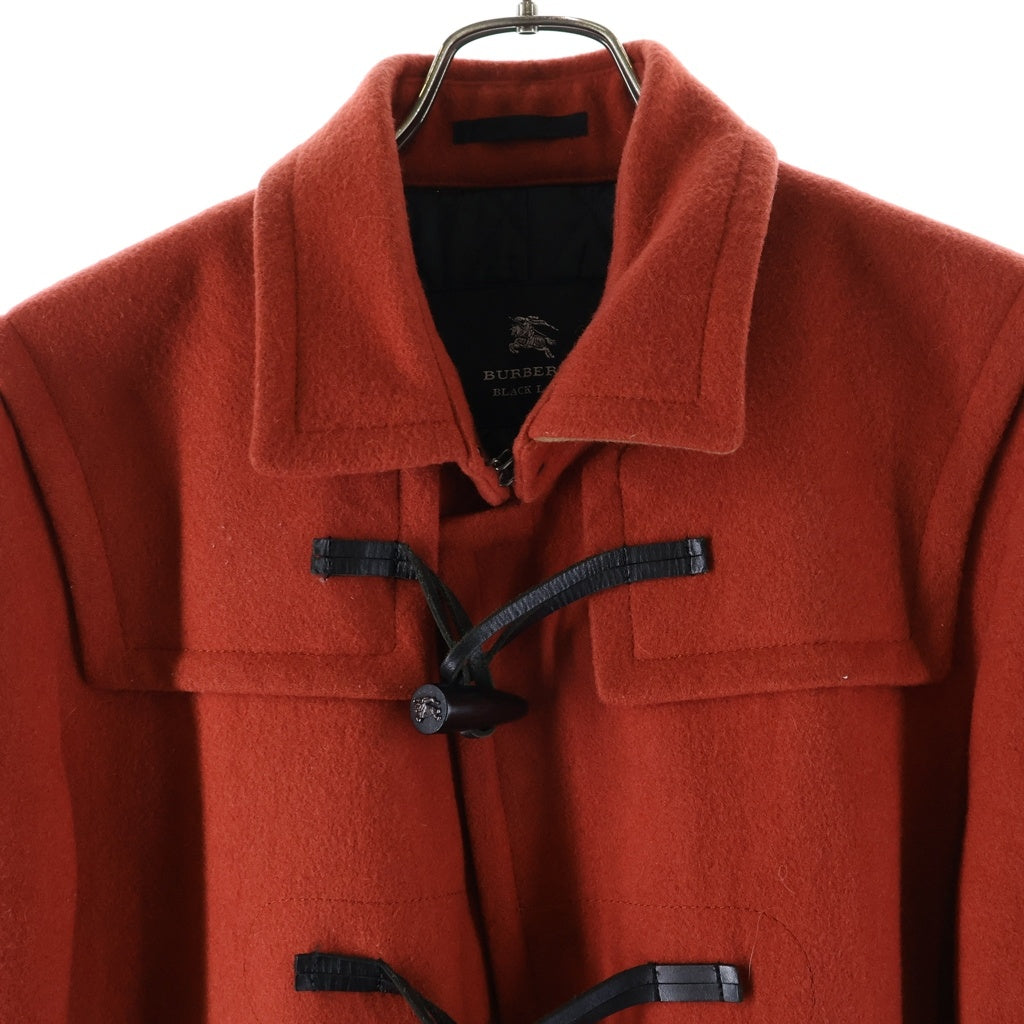 BURBERRY BLACK LABEL(バーバリー ブラックレーベル) ダッフルコート 中綿 レッド ウール