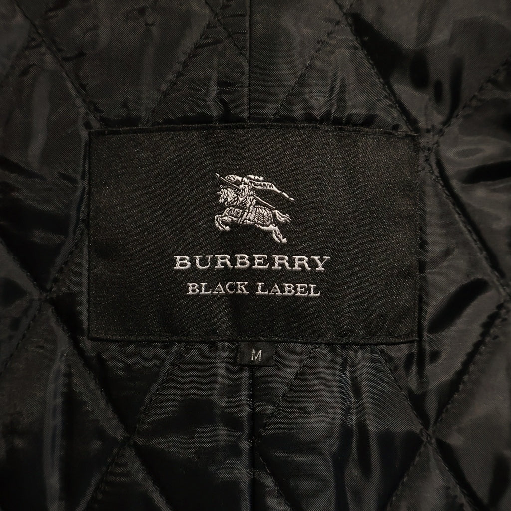 BURBERRY BLACK LABEL(バーバリー ブラックレーベル) ダッフルコート 中綿 レッド ウール