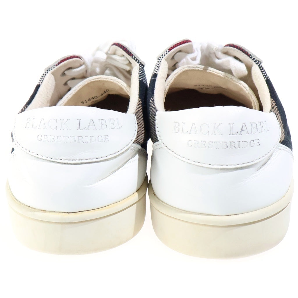 BLACK LABEL CRESTBRIDGE(ブラックレーベルクレストブリッジ) ローカットスニーカー ノバチェック ベージュ/ホワイト 靴
