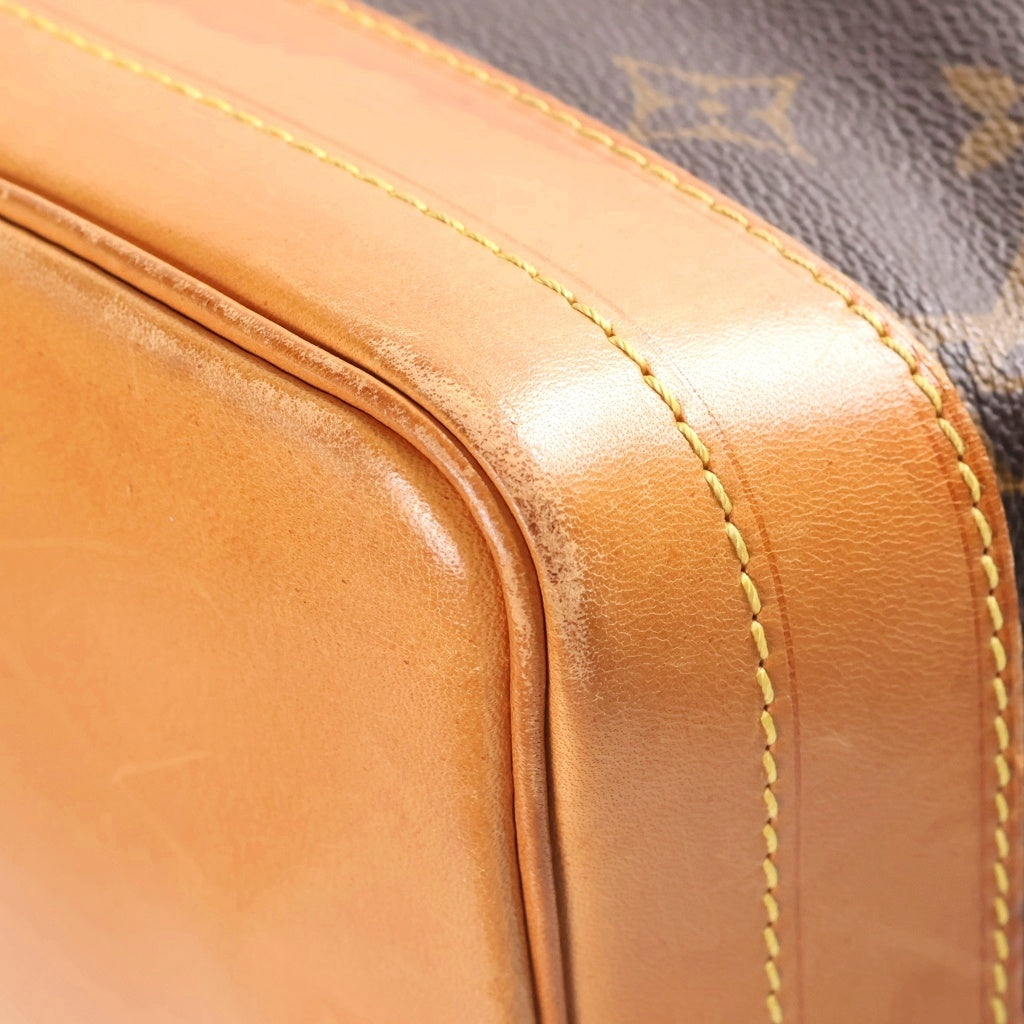 LOUIS VUITTON(ルイヴィトン) モノグラム ノエ ショルダーバッグ ブラウン レザー×PVC M42224 ゴールド金具 レディース