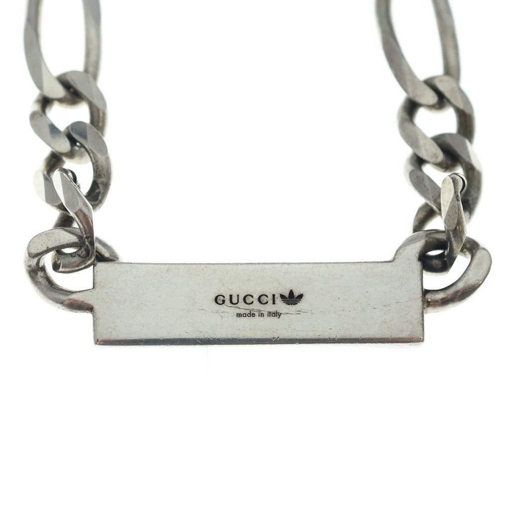 GUCCI(グッチ) アディダスコラボ ゴルメットチェーン ネックレス ペンダント チェーン シルバー Ag925