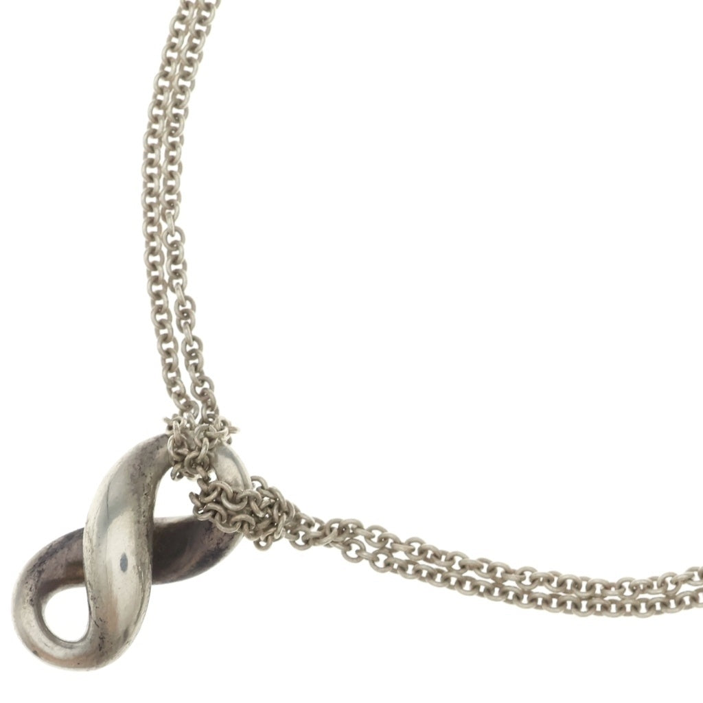 TIFFANY & Co.(ティファニー) インフィニティ ダブルチェーン ネックレス ペンダント シルバー 925 レディース