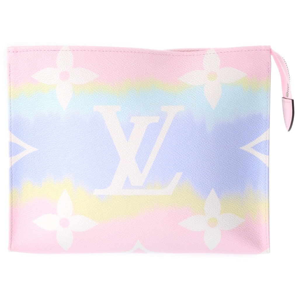 LOUIS VUITTON(ルイヴィトン) LVエスカル ポッシュトワレ26 セカンドバッグ クラッチバッグ マルチカラー パステルカラー レザー M69137 シルバー金具 レディース