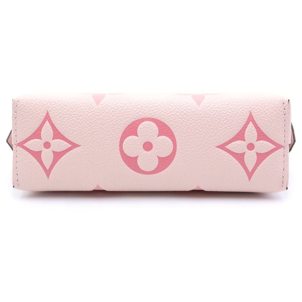 LOUIS VUITTON(ルイヴィトン) モノグラム アンプラント ジャイアント ポシェット・コスメティック ポーチ レザー ピンク M80502 ICタイプ レディース