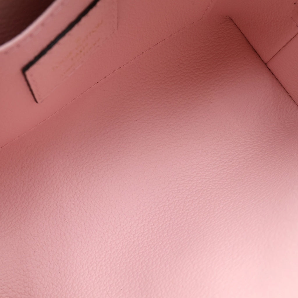LOUIS VUITTON(ルイヴィトン) モノグラム アンプラント ジャイアント ポシェット・コスメティック ポーチ レザー ピンク M80502 ICタイプ レディース