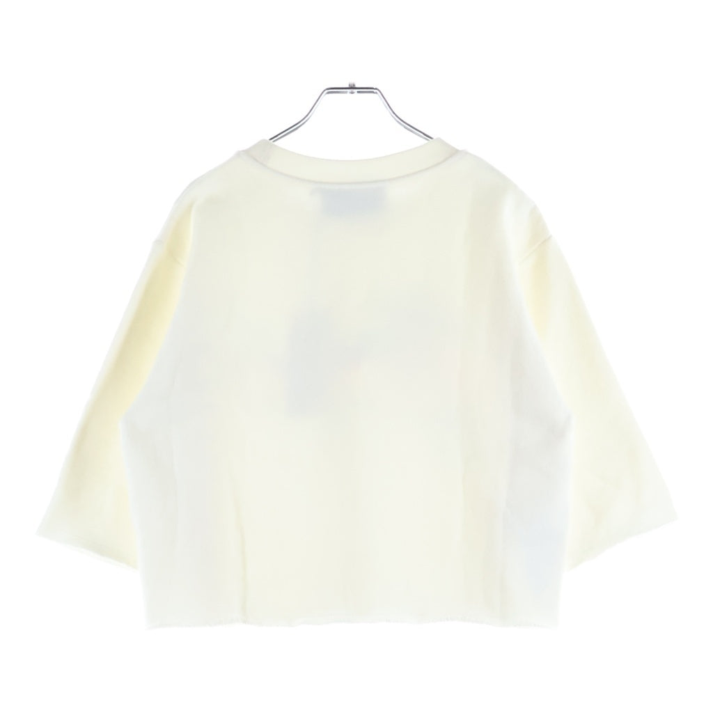GUCCI(グッチ) クロップド スウェット 半袖 コットン アイボリー 624626 レディース