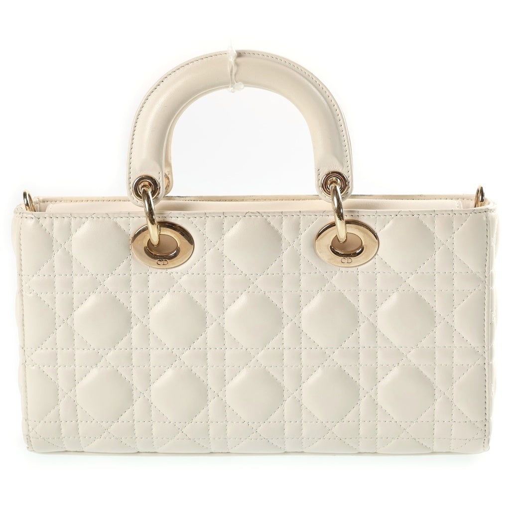 Christian Dior(クリスチャンディオール) レディ Dジョイ ミディアム ハンドバッグ ショルダーバッグ 2WAY ホワイト レザー M0540ONGE レディース