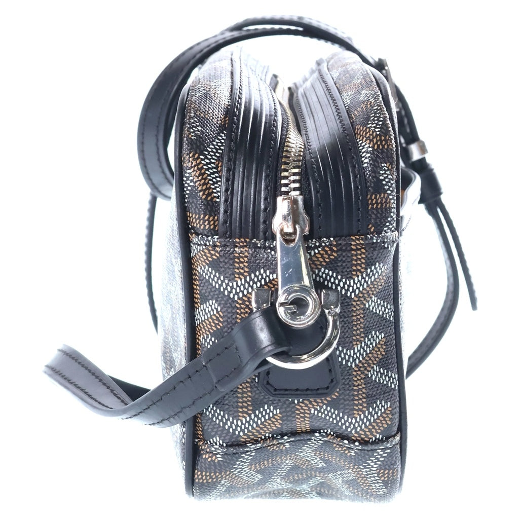 GOYARD(ゴヤール) カップヴェールPM ショルダーバッグ ブラック PVC×レザー シルバー金具 レディース