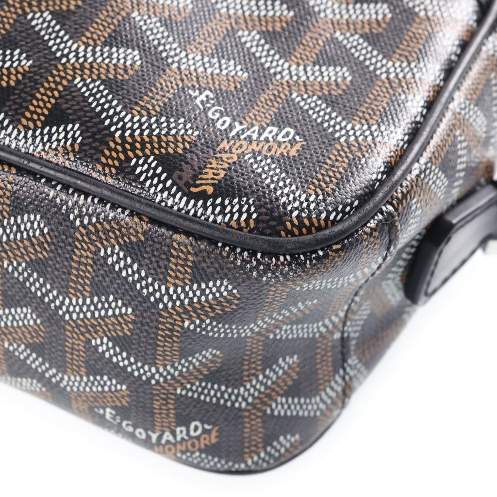 GOYARD(ゴヤール) カップヴェールPM ショルダーバッグ ブラック PVC×レザー シルバー金具 レディース