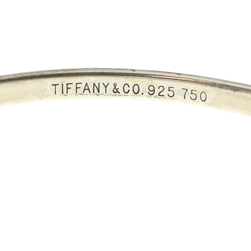 TIFFANY & Co.(ティファニー) フック&アイ ノット バングル SV925 Au750シルバー×ゴールド レディース