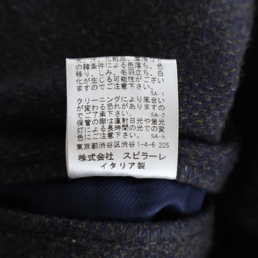 その他(ソノタ) Finjack(フィンジャック) カシミヤ 2Bテーラードジャケット ネイビー/ブラウン FIN-SP29