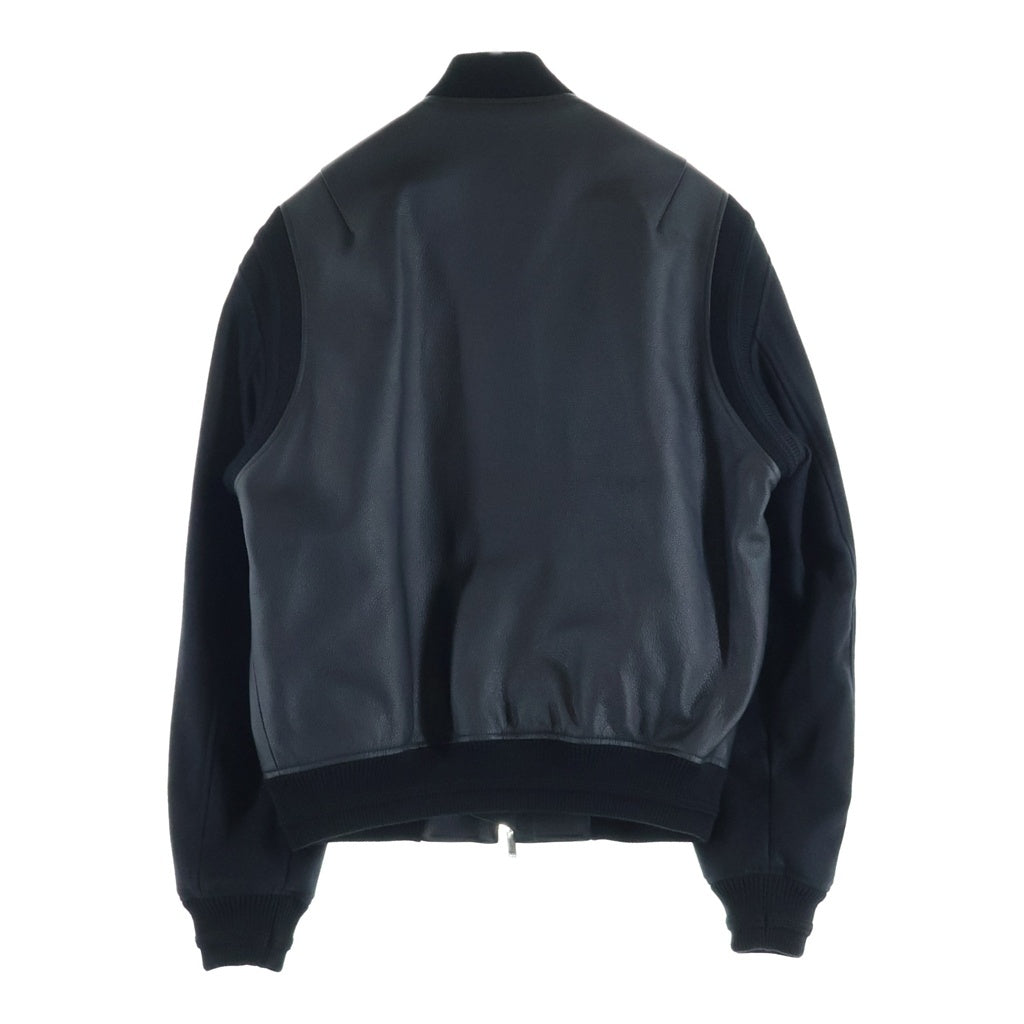 Christian Dior(クリスチャンディオール) 25SS カウハイド テディジャケット スタジャン レザー ブラック 513L434A0700