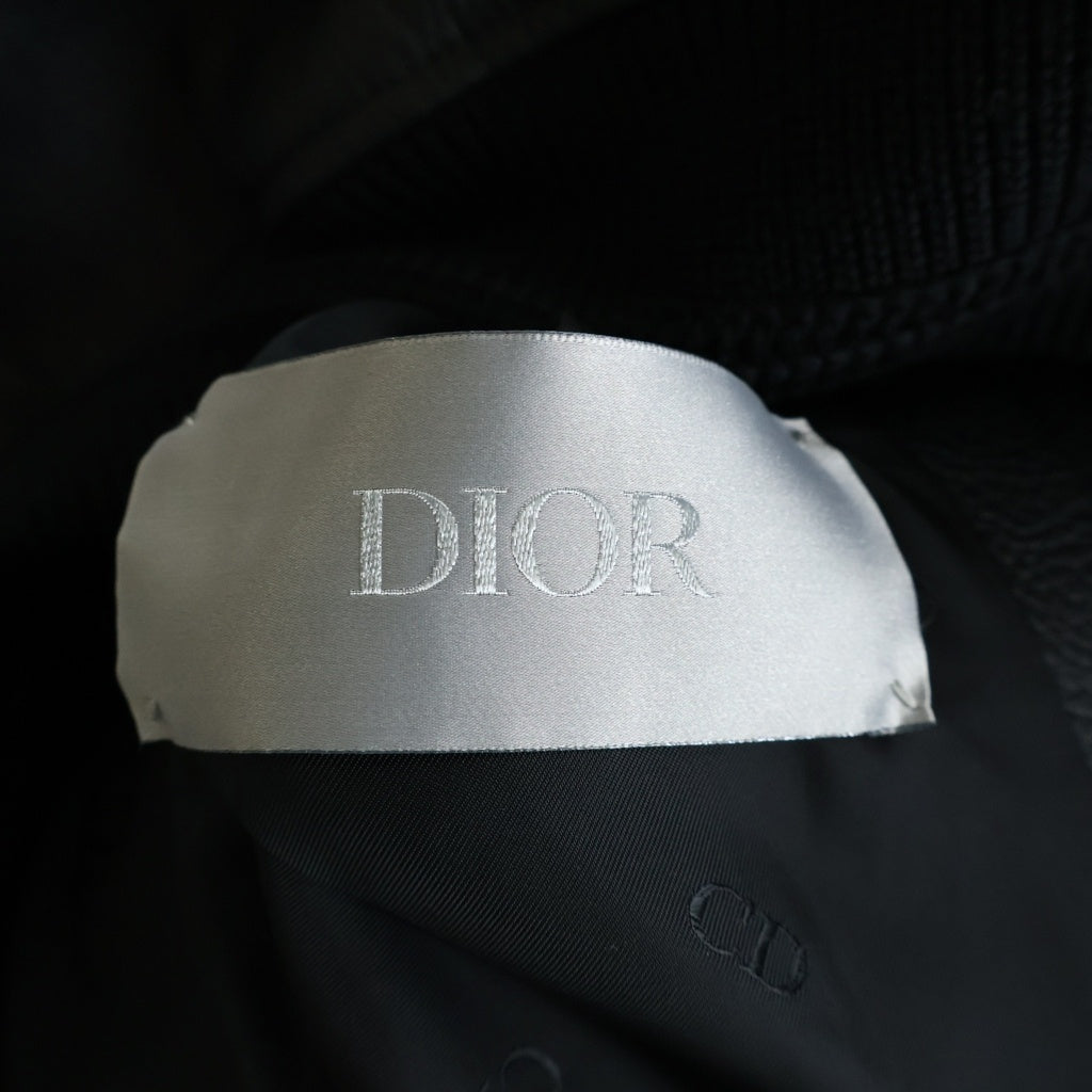Christian Dior(クリスチャンディオール) 25SS カウハイド テディジャケット スタジャン レザー ブラック 513L434A0700