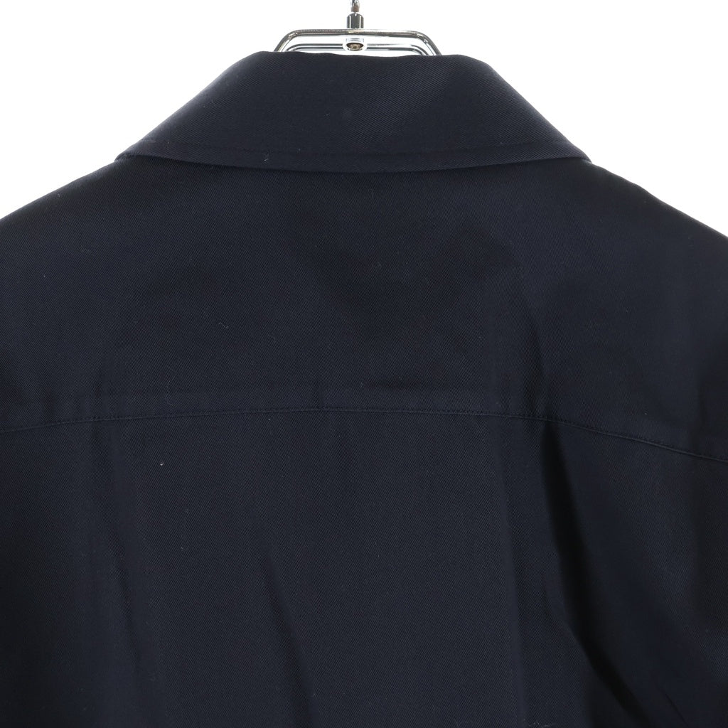 Christian Dior(クリスチャンディオール) 25SS CDエンブロイダリー ジップアップ シャツ ジャケット コットンギャバジン ブラック 513C542A6472