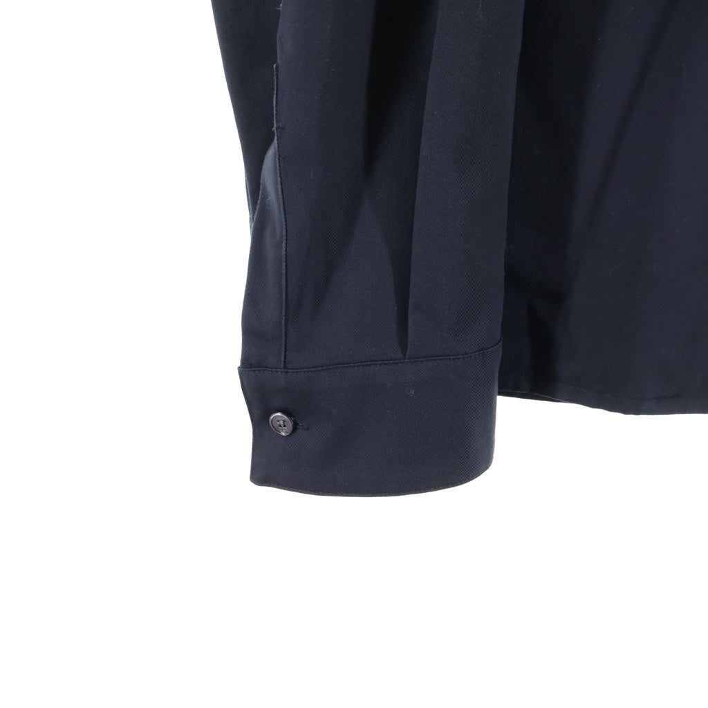 Christian Dior(クリスチャンディオール) 25SS CDエンブロイダリー ジップアップ シャツ ジャケット コットンギャバジン ブラック 513C542A6472