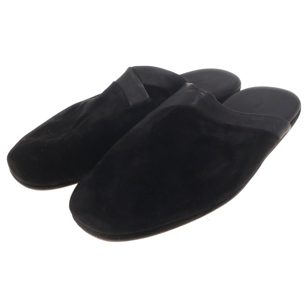 JOHN LOBB(ジョンロブ) Knighton ナイトン カシミヤスエード スリッパ ルームシューズ ブラック 0117