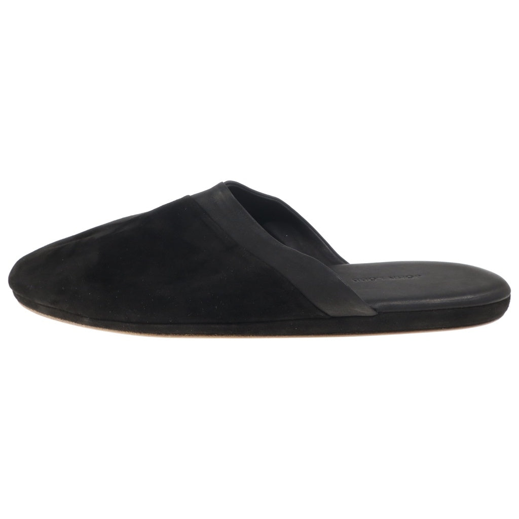 JOHN LOBB(ジョンロブ) Knighton ナイトン カシミヤスエード スリッパ ルームシューズ ブラック 0117