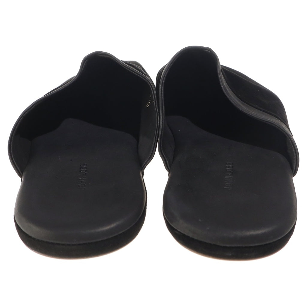 JOHN LOBB(ジョンロブ) Knighton ナイトン カシミヤスエード スリッパ ルームシューズ ブラック 0117