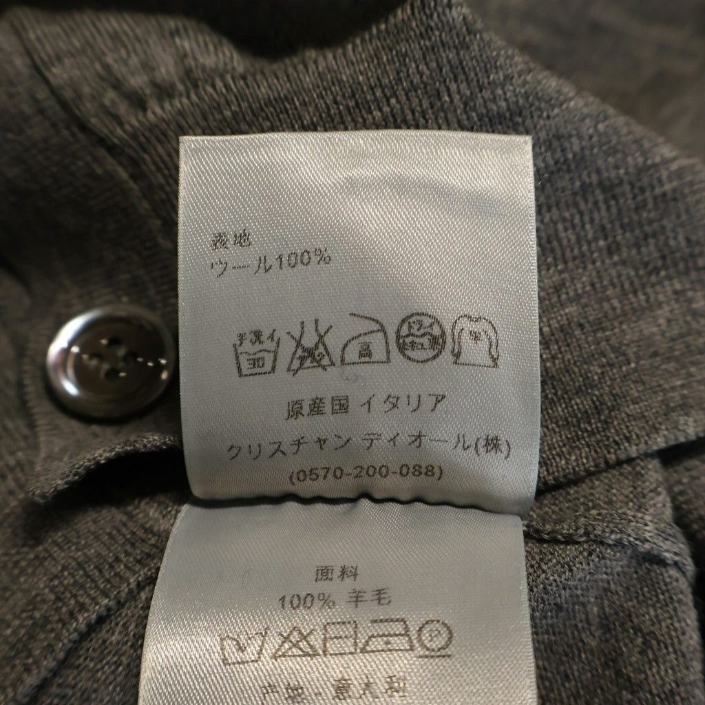 Dior HOMME(ディオールオム) Bee刺繍 ニットカーディガン ウール グレー 003M201BT532