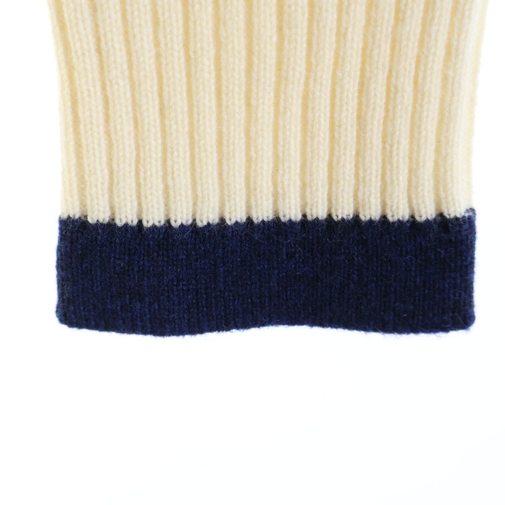CHANEL(シャネル) ココマーク ボタン ロング カーディガン カシミヤ アイボリー/ネイビー P47655K06091 レディース