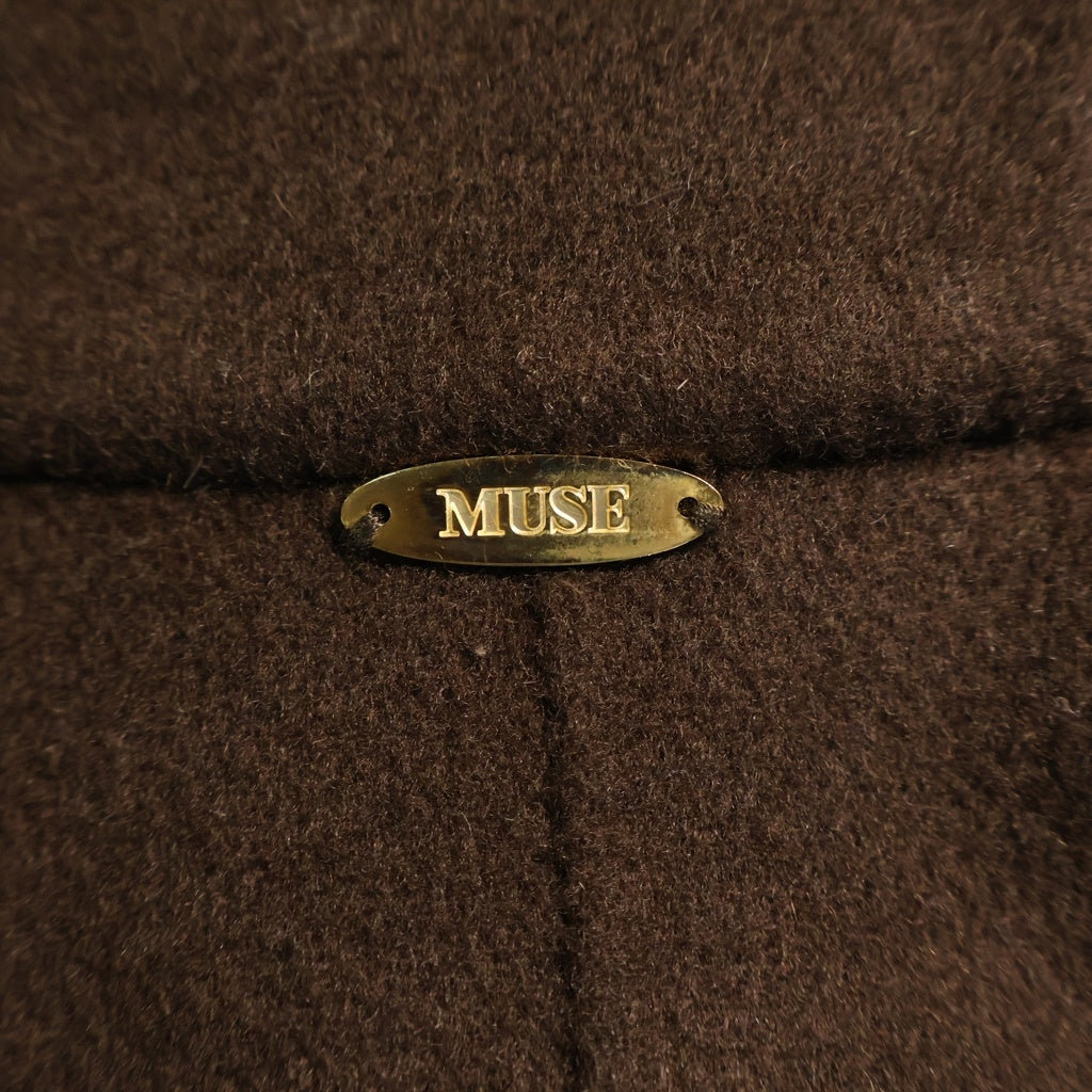 Deuxieme Classe(ドゥーズィエムクラス) MUSE カシミヤ ダブルブレスト ロングコート ウール ブラウン 13-020-500-7040-3-0 レディース