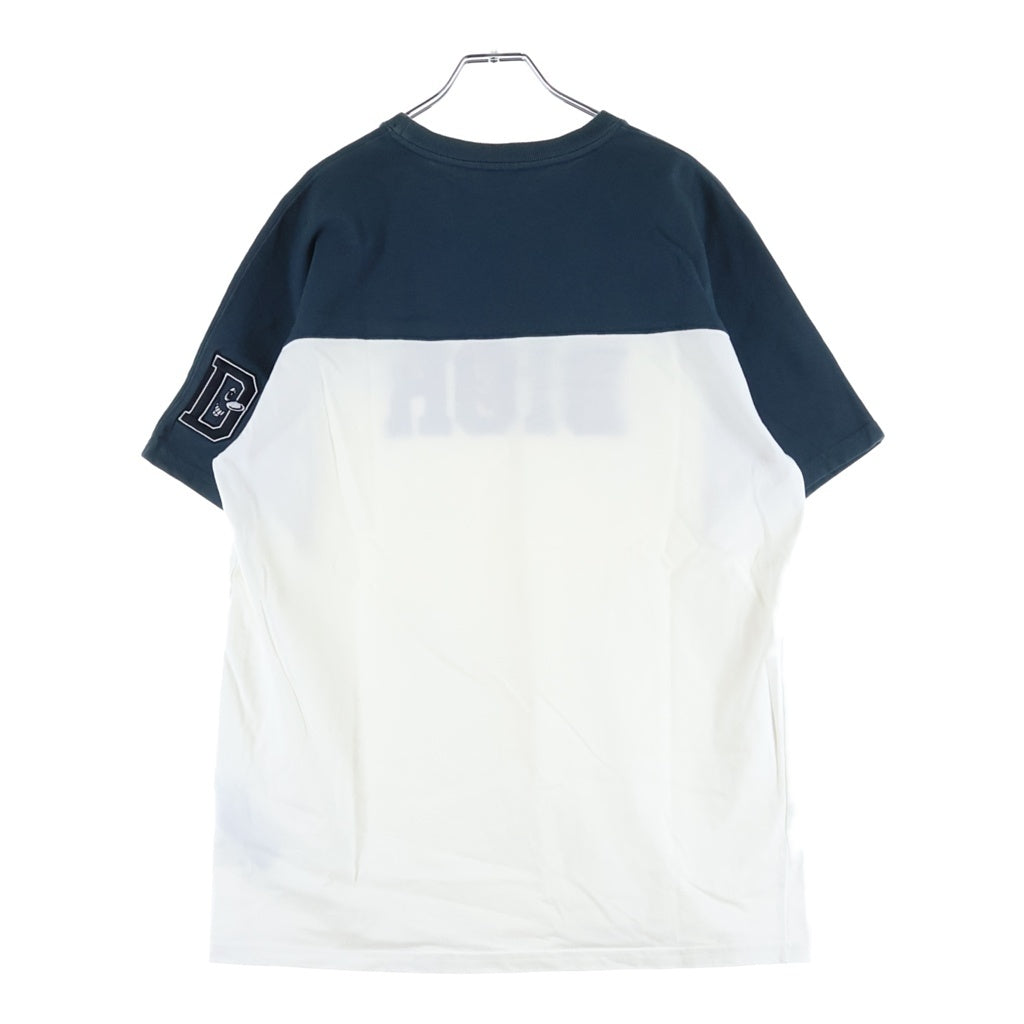 DIOR(ディオール) ケニーシャーフ ロゴ刺繍 オーバーサイズ半袖Tシャツ カットソー グリーン/ホワイト 193J646A055