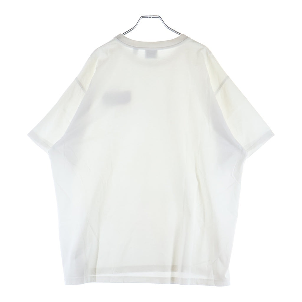 BURBERRY(バーバリー) ロゴ アップリケ コットン半袖Tシャツ カットソー ホワイト 8058093