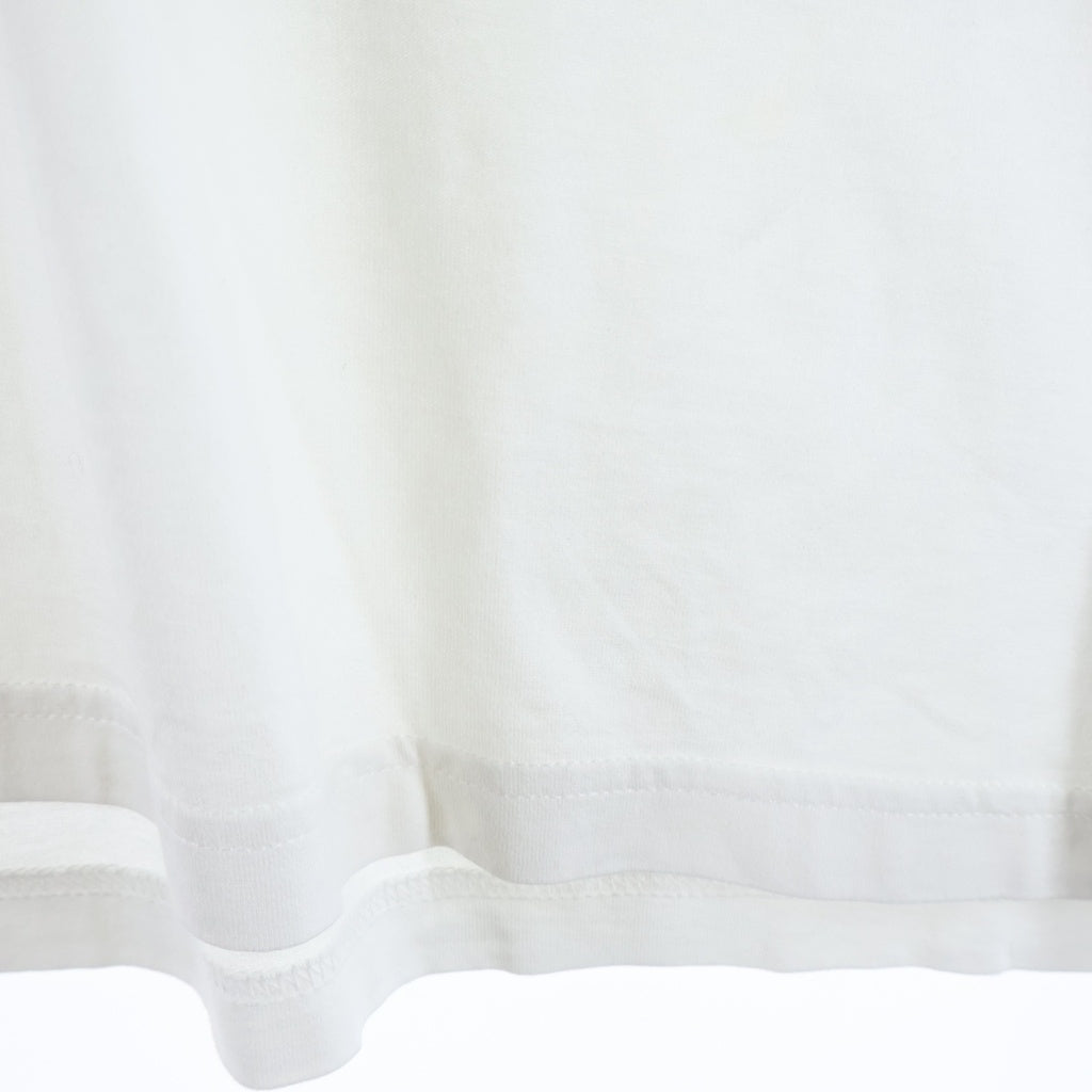 BURBERRY(バーバリー) ロゴ アップリケ コットン半袖Tシャツ カットソー ホワイト 8058093